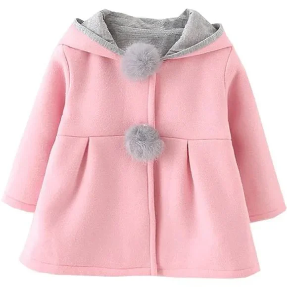 Super Cute Baby Girls Jacket for Winter & Autumn Cotton Warm Coat - Picture 2 of 7